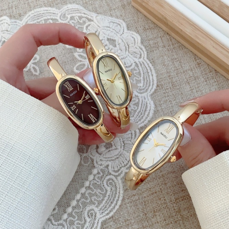 Luxury Watch Index - Jam Tangan Kuarsa Dial Romawi Oval