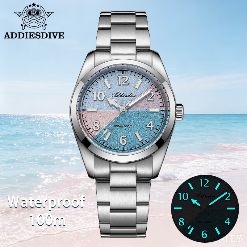 Luxury Watch Travel Case - ADDIESDIVE Jam Tangan Kaca Safir Wanita