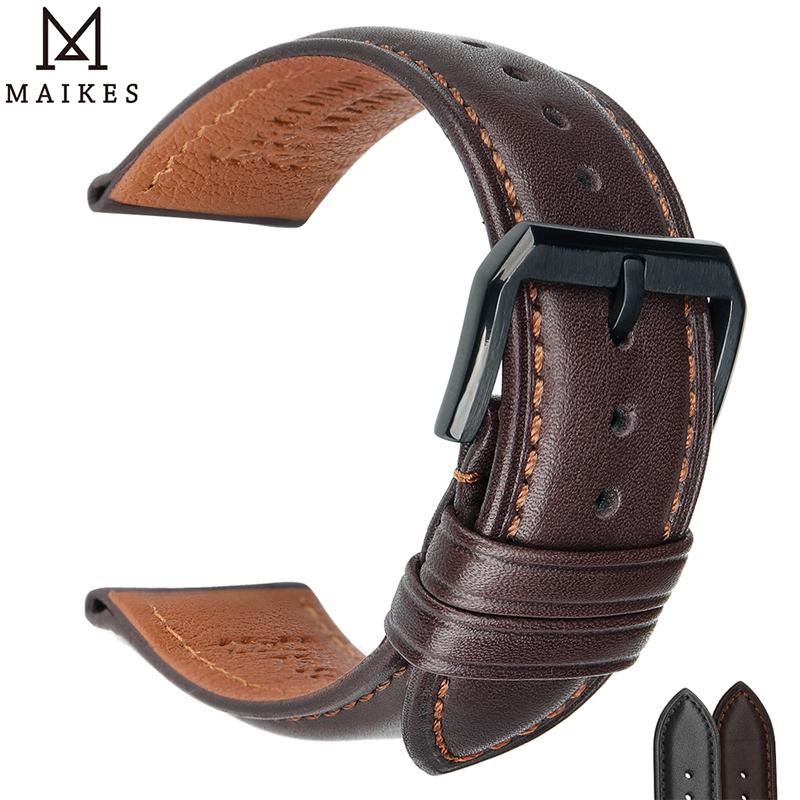 Luxury Watch Longines - MAIKES Mewah Genuine Leather Watch Band