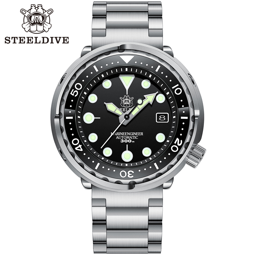 Diver Watch 300M - STEELDIVE jam tangan menyelam otomatis, jam