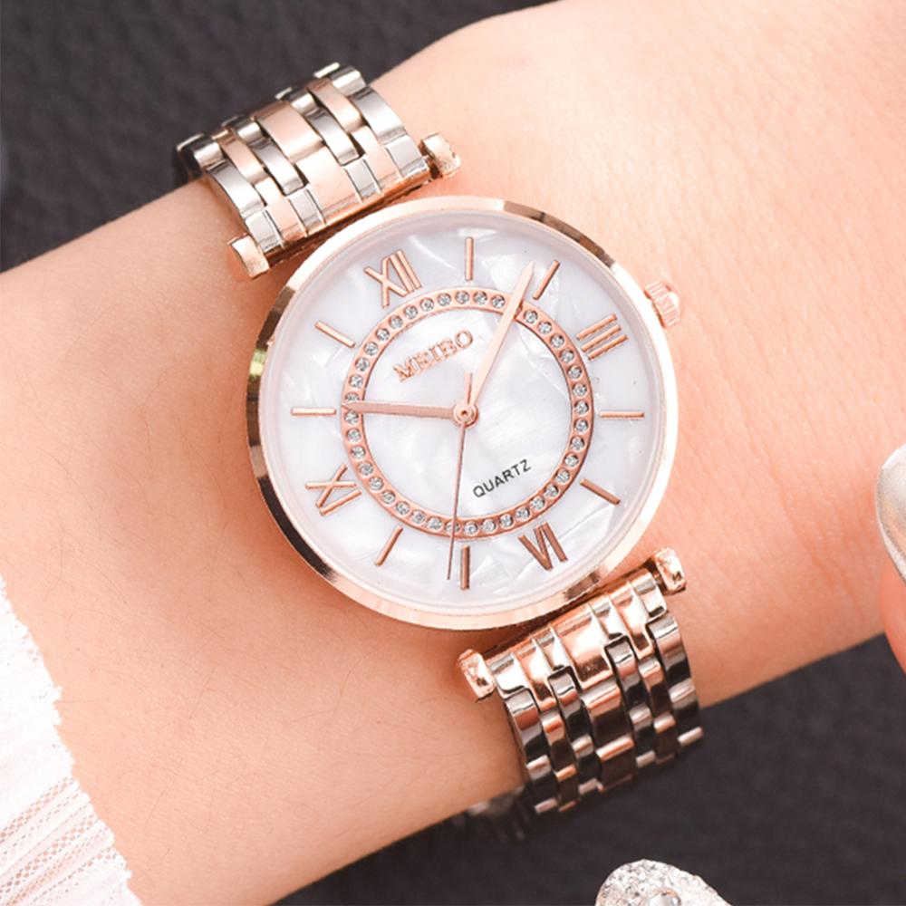 Luxury Watch Female - Jam tangan gelang kristal wanita mewah