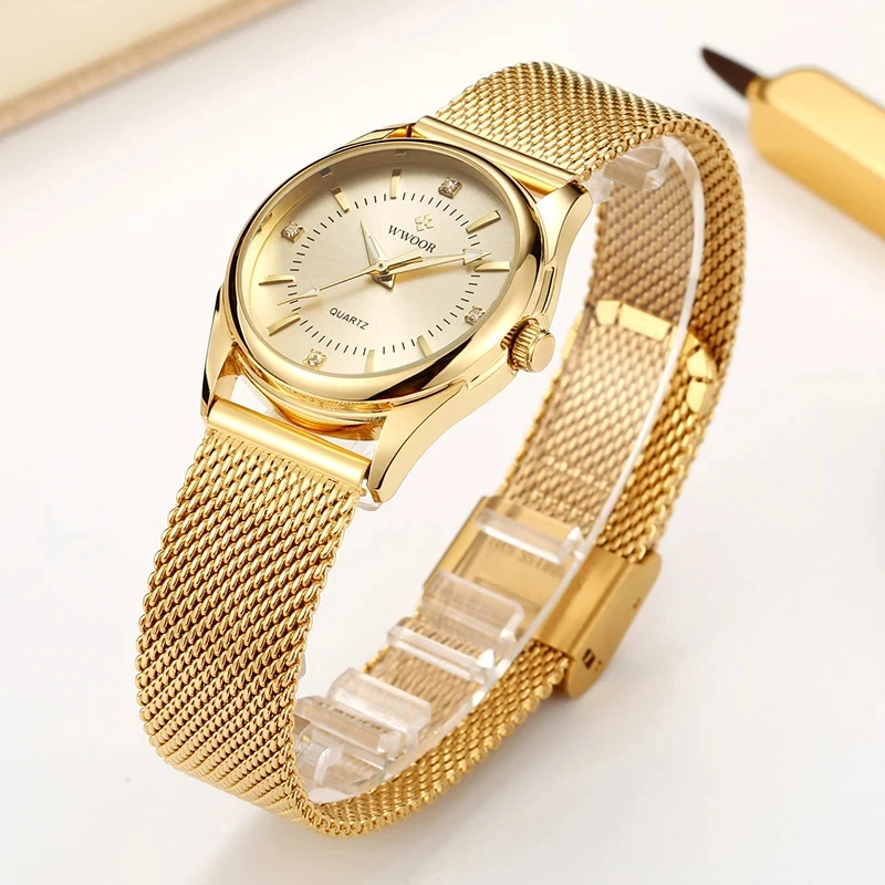 Luxury Watch Index - Wwoor Merek Mewah Gaun Emas Watch