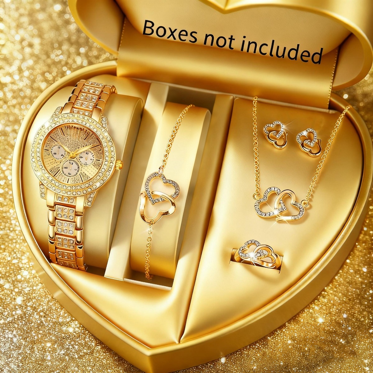 6PCS Set Perhiasan Jam Tangan  - Luxury Watch Travel Case ulasan dan harga