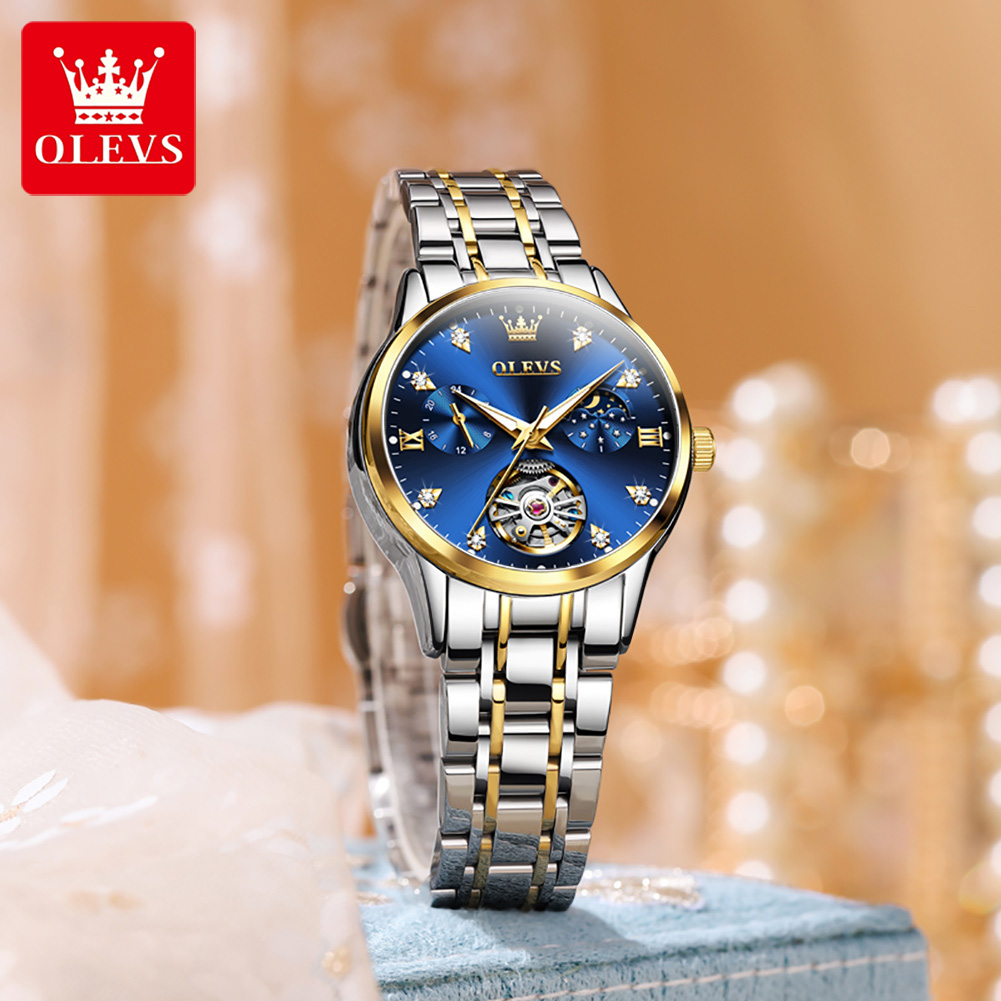 OLEVS Jam Tangan Wanita Jam Ta - Automatic Pilot Watch ulasan dan harga
