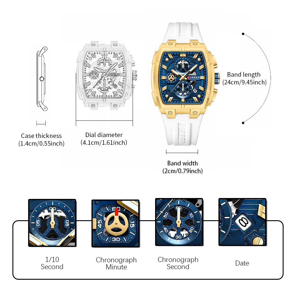 Jam Tangan Mewah Vintage CURRE - Luxury Watch Uk ulasan dan harga