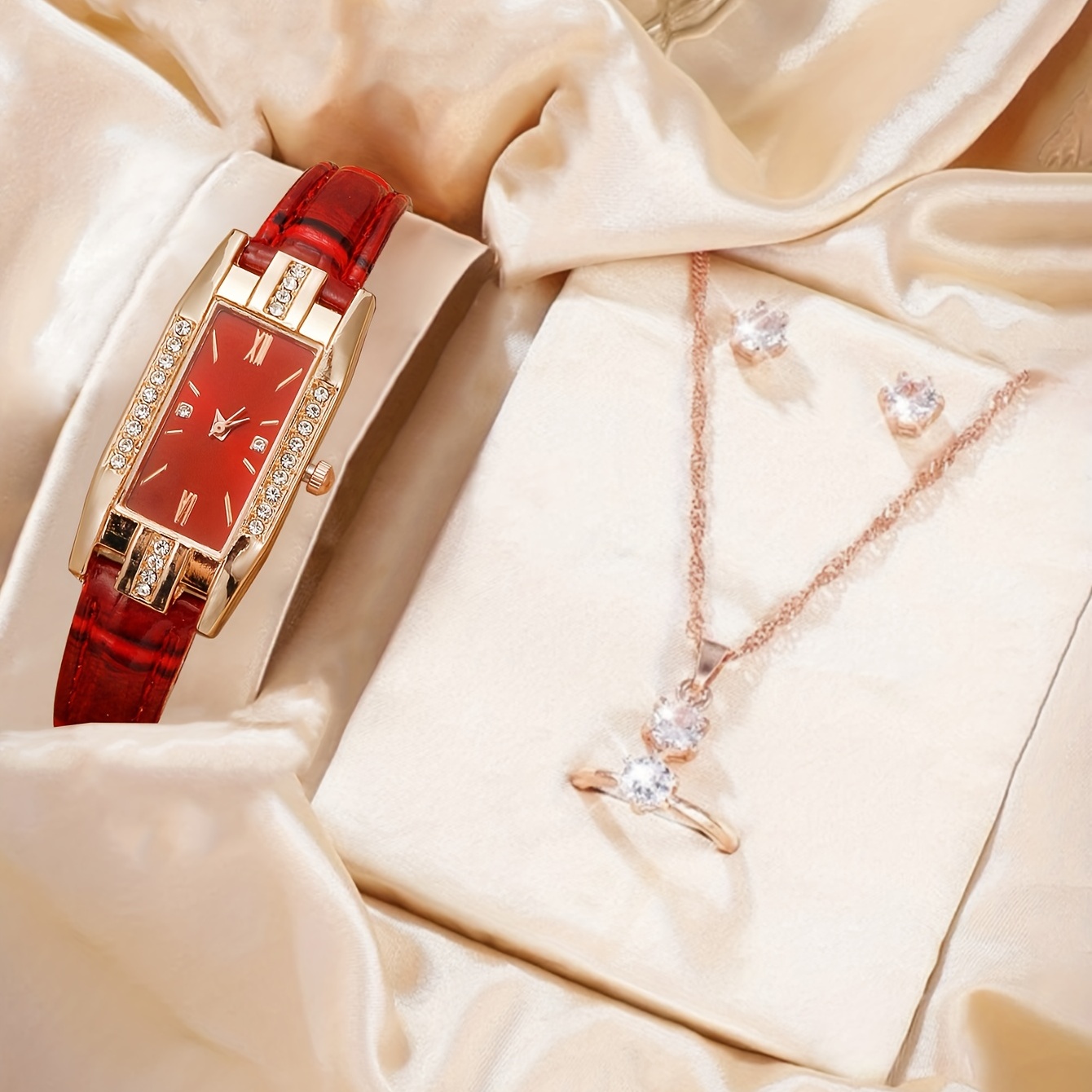 Jam Tangan Quartz Berhias Batu - Luxury Watch Gift For Her ulasan dan harga