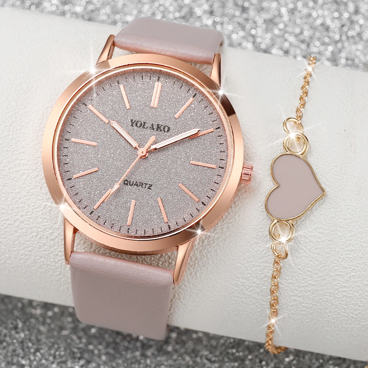 2 Buah/Set Jam Tangan Wanita M - Open Heart Watch ulasan dan harga