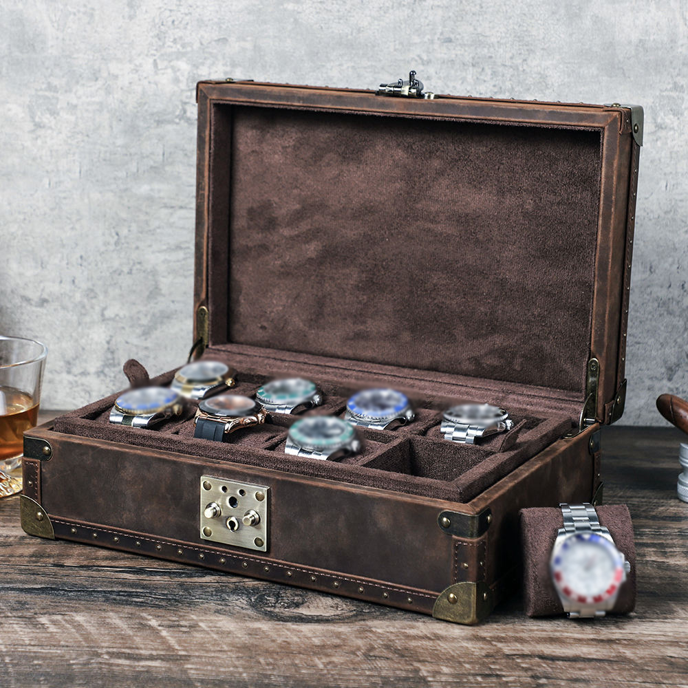 Kotak Jam Tangan Kulit Custom  - Luxury Watch Travel Case ulasan dan harga