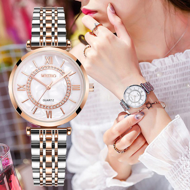 Jam tangan gelang kristal wani - Luxury Watch Female ulasan dan harga