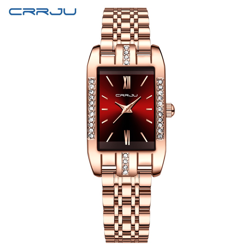 CRRJU Jam Tangan Persegi Mewah - Luxury Watch Girl ulasan dan harga