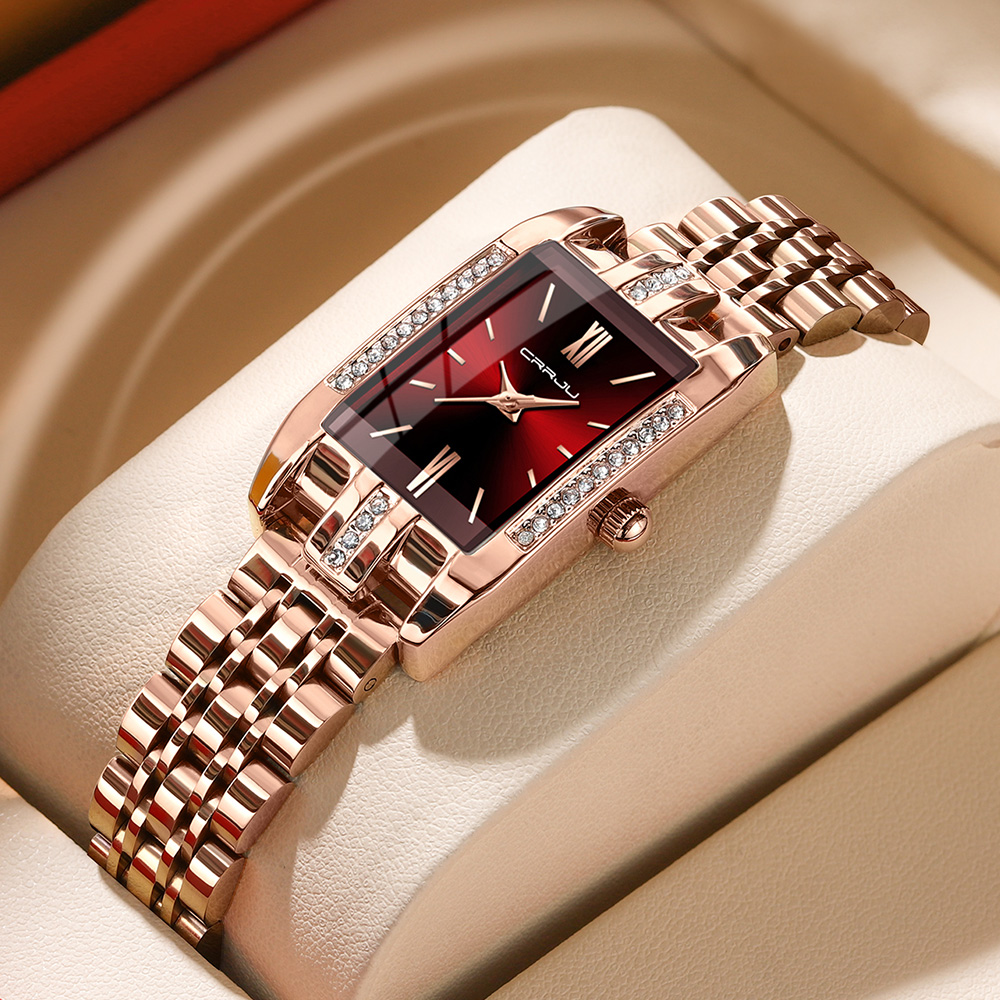 CRRJU Jam Tangan Persegi Mewah - Luxury Watch Girl ulasan dan harga