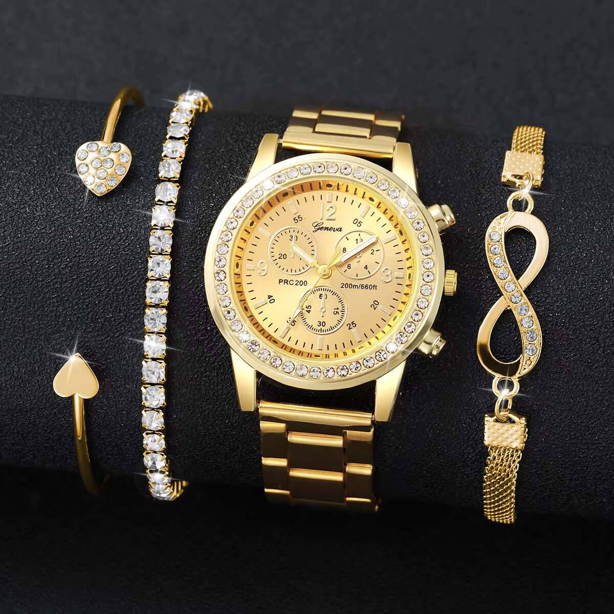 4 Buah/Set Jam Tangan Wanita B - Luxury Watch Travel Case ulasan dan harga
