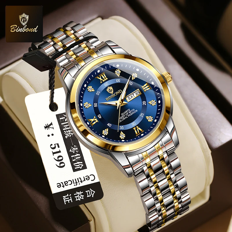 BINBOND B7169 Jam Tangan Wanit - Luxury Watch Index ulasan dan harga