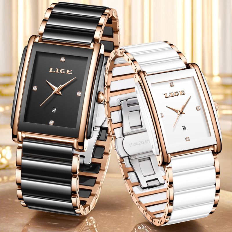 LIGE Jam Tangan Wanita Elegan  - Luxury Watch Travel Case ulasan dan harga