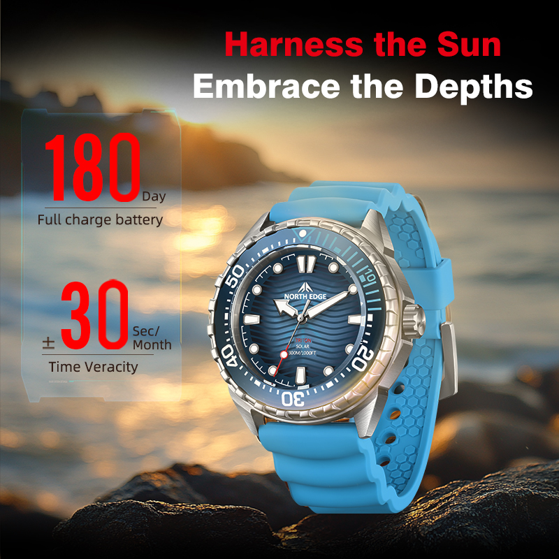 NORTH EDGE 2025 Jam Tangan Men - Diver Watch 300M ulasan dan harga