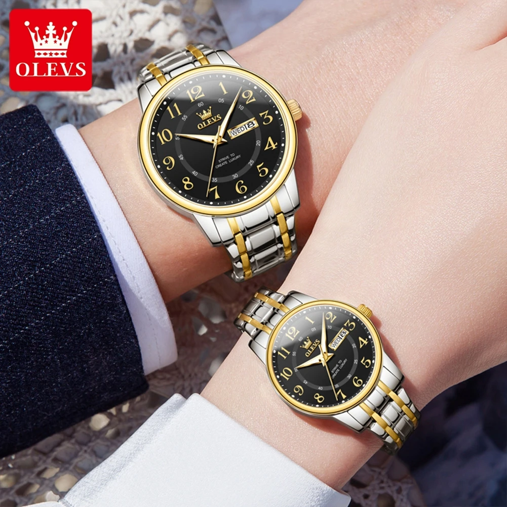 Jam Tangan Pasangan OLEVS 2891 - Luxury Watch Gift For Her ulasan dan harga
