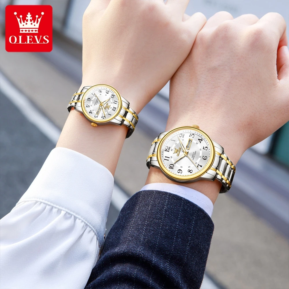 Jam Tangan Pasangan OLEVS 2891 - Luxury Watch Gift For Her ulasan dan harga